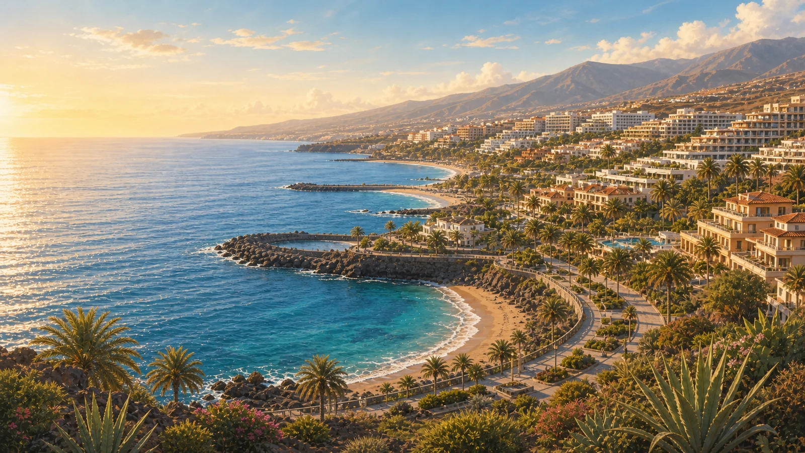 Ilustracion representativa de PlayaGo para Costa Adeje.