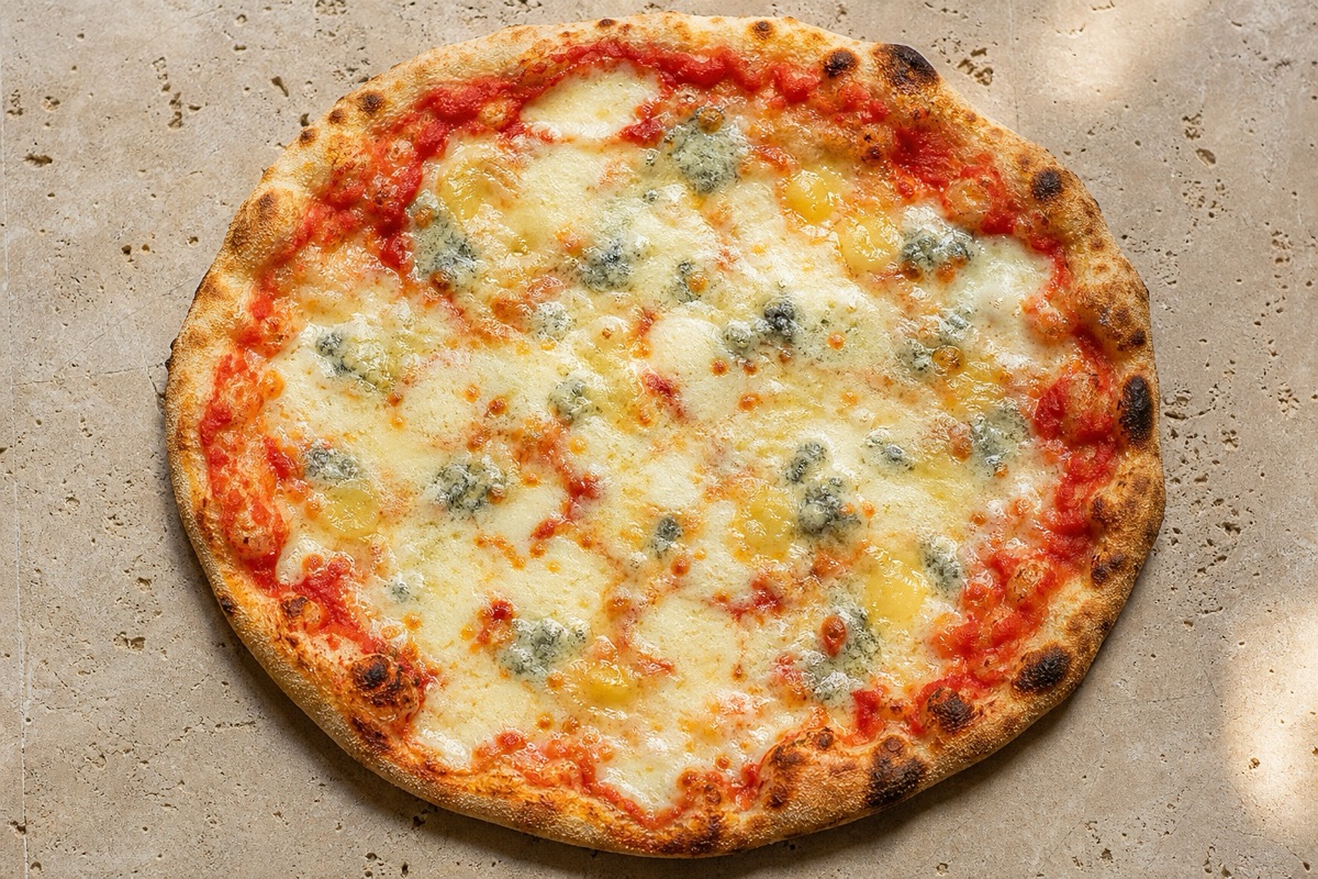 Four-cheese pizza