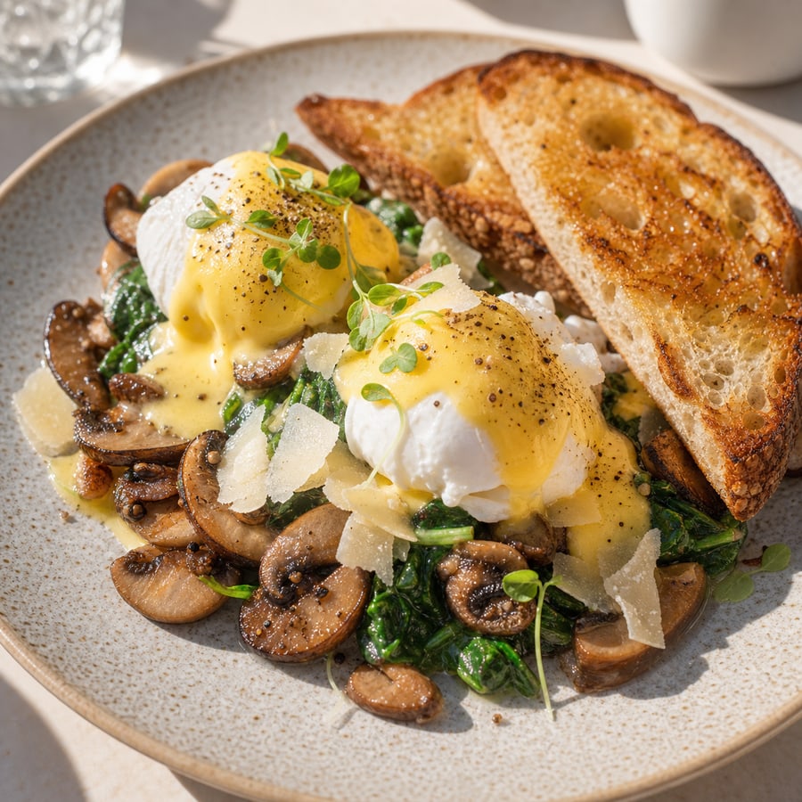 Eggs with Spinach