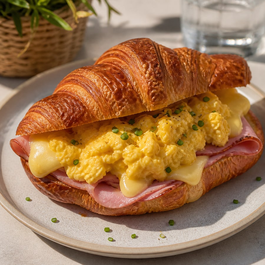 Ham and Egg Croissant