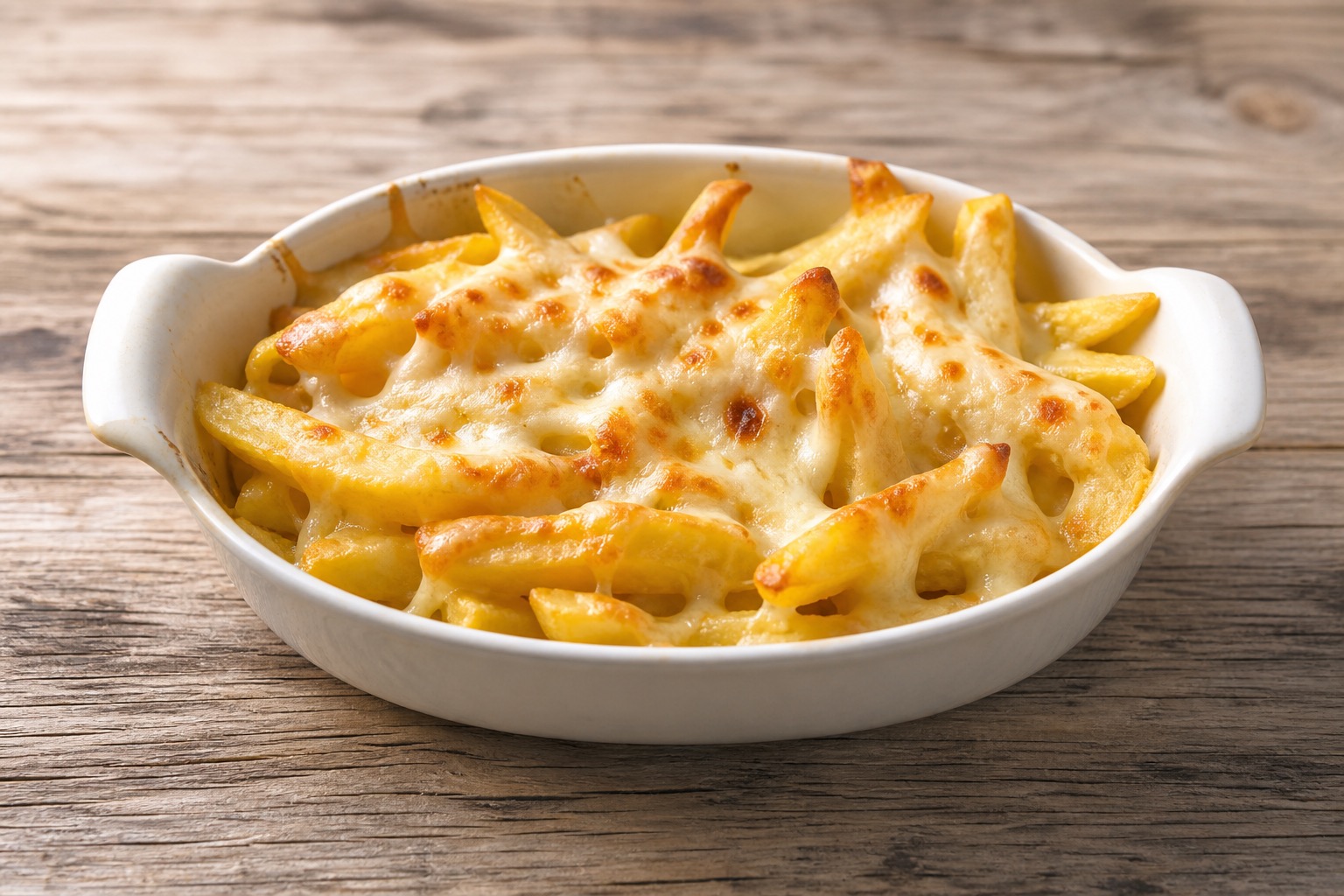 Chips with mozzarella cheese