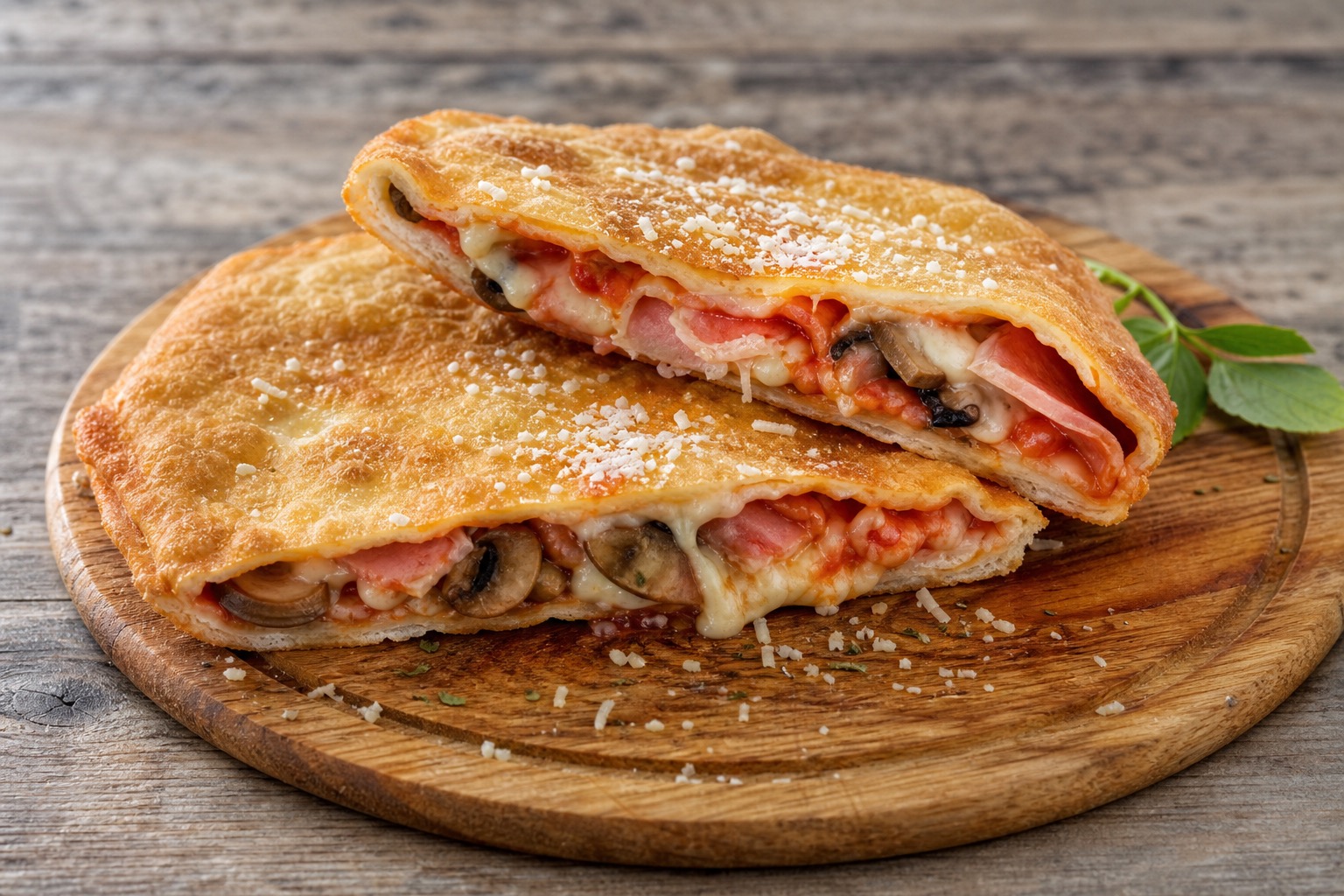 Fried pizza