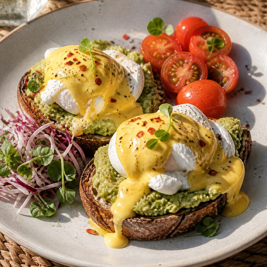 Poached Eggs with Avocado