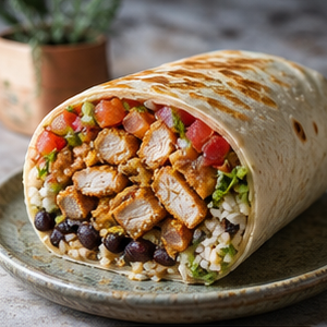 Ilustracja poglądowa: Burrito proteinowe