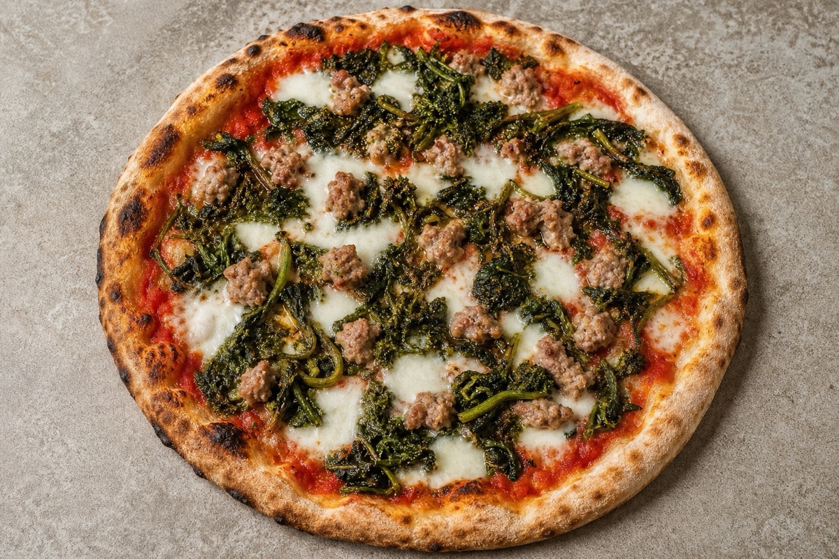 Salsiccia e friarielli pizza