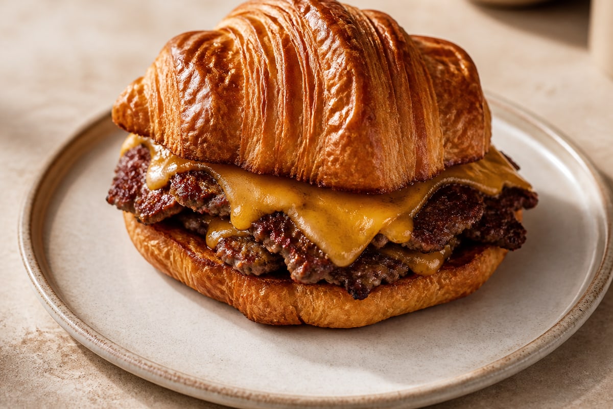 Smash Croissant Burger