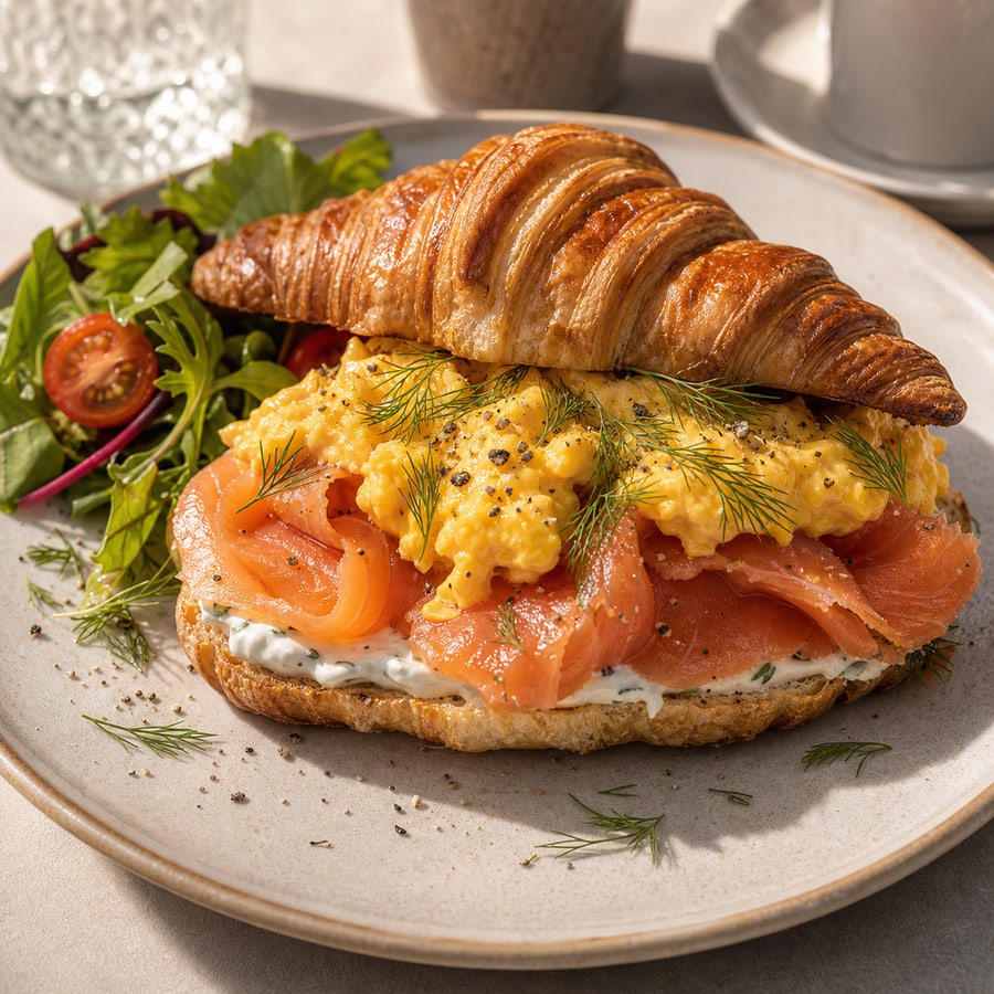 Smoked Salmon Croissant