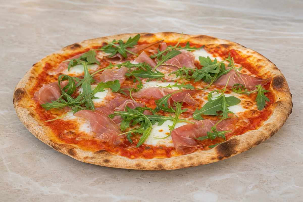 Speck pizza