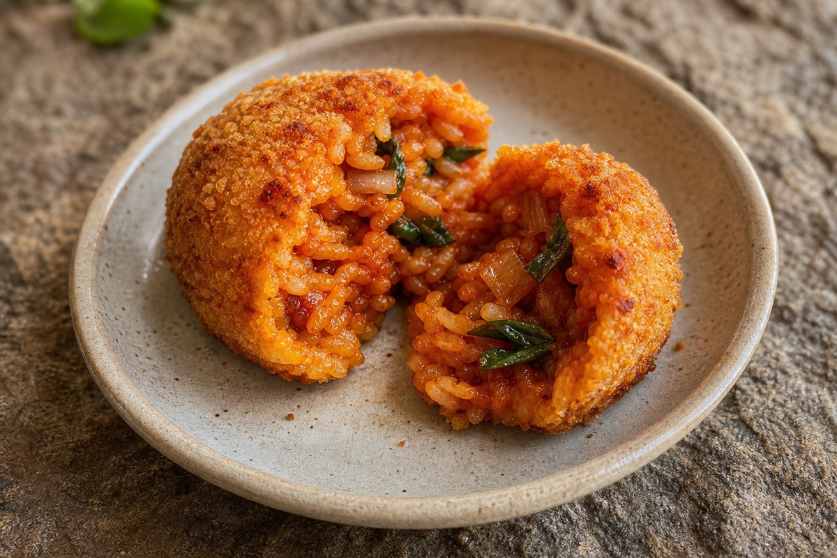 Roman supplì rice ball
